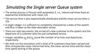 Simulating the Single server Queue system in #Java