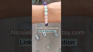 #Amethyst #Amazonite #rosequartz #Aromatherapy Essential Oil Diffuser Bracelet #shorts #oildiffuser