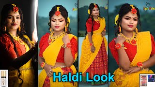 Affordable Haldi Makeup Tutorial | Best Eye Makeup and Hairstyle | Haldi Look | @DipasMakeover