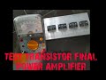 TUTORIAL CARA MENGUKUR TRANSISTOR FINAL POWER AMPLIFIER RUSAK/MASIH BAGUS