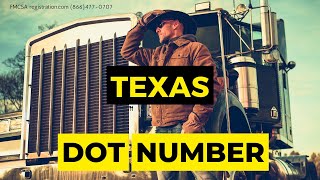 Texas DOT Number | How to Get Your Texas Trucking Authority & TX DOT Number