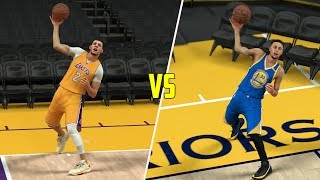 CAN LONZO BALL BEAT STEPHEN CURRY IN A FULL COURT SHOT CONTEST? NBA 2K17 GAMEPLAY!