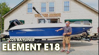 Discover Fun: 2025 Bayliner Element e18 @ Woodard Marine