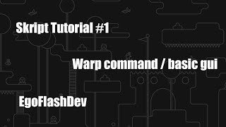 skript tutorial #1 | Warp Menu / Basic Gui