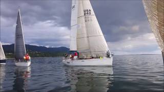 HRAVN RACING JUNE 9 Light wind sailing J109 Bellingham Bay sailboat race