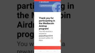 Join MediaCoin Airdrop Get 2000 MDC tokens (limited 1000 users)