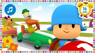 🚙 Coches de Colores + Otras Canciones infantiles [16 min] | Caricaturas, Dibujos Animados para Niños