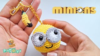 🍌MINION LLAVERO AMIGURUMI 🍌😎