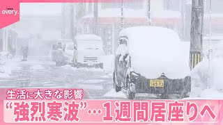 【大雪で各地に被害】強烈寒波…1週間居座りへ  “雪崩”も発生か