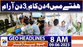 Geo Headlines Today 8 AM | PPP beats PML-N to win AJK by-election | 9th June 2023