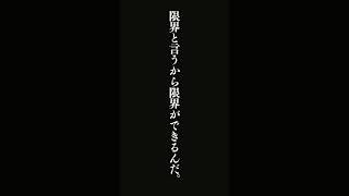 限界なんて言葉はこの世の中にはない・・・アントニオ猪木の名言