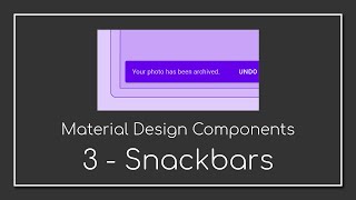 Snackbar | MDC - 2021 | Android Tutorials