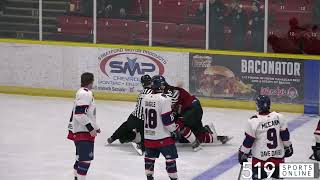 3 fights break out simultaneously between the RedHawks and Warriors