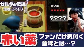 【知恵かり】赤い薬のテキストにも！？歴代ファンだけが気付くファンサの嵐【ゼルダの伝説 知恵のかりもの】反応・考察・実況