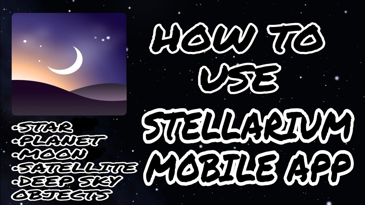 HOW TO USE STELLARIUM - YouTube