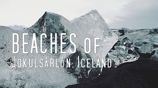 Beaches of Jökulsárlón, Iceland (Landscape Video Series) 4K/UltraHD Stunning Walking/Aerial Footage