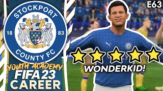 WE'VE FOUND THE ULTIMATE WONDERKID! | FIFA 23 YOUTH ACADEMY CAREER MODE | STOCKPORT (EP 63)