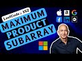 Maximum Product Subarray: 152 - array interview Q @ google, facebook, amazon, uber, apple, microsoft