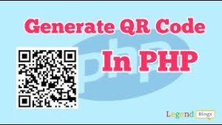 QR CODE USING PHP ONLY