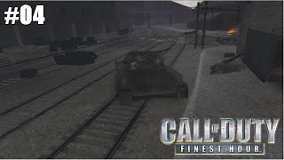 CALL OF DUTY: FINEST HOUR (PS2) #04 DEFENDENDO O TANQUE!!!