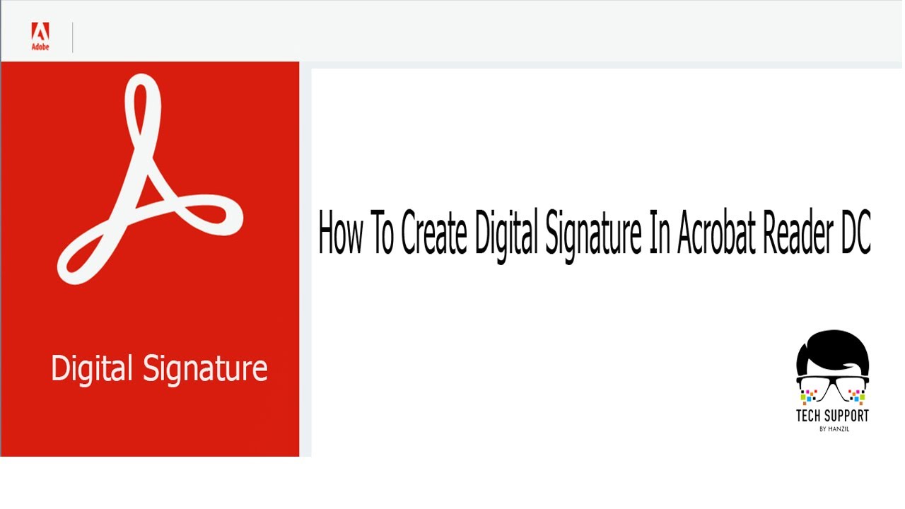 How To Make Digital Signature Using Acrobat Reader DC - YouTube