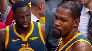 Kevin Durant Gets Angry at Draymond Green after the Last Play | November 12, 2018