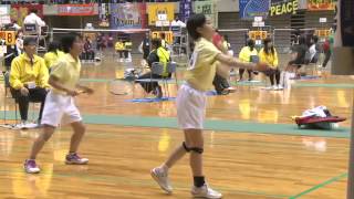 2012年度 全国小学生選手権大会(静岡県) 6年女子ダブルス2回戦 谷／中嶋（滋賀） vs 西尾／七宮（北北海道）