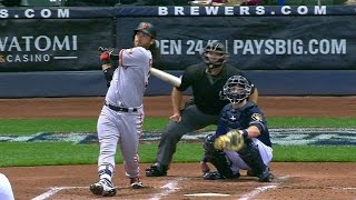 SF@MIL: Crawford crushes a home run to right