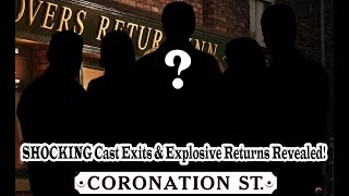 Shocking Coronation Street 2025 Cast Exits & Returns REVEALED! | Who's In, Who's Out?