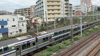 【４K映像】横須賀線　下り電車　yokosuka Line Downbound Train