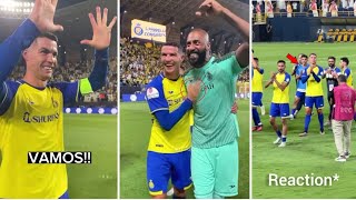Cristiano Ronaldo reaction to Al Nassr vs Al Shabab!!🤩😂⚽