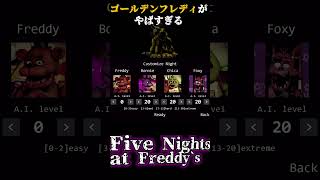 初代ゴールデンフレディがやばすぎる【Five Nights at Freddy’s】