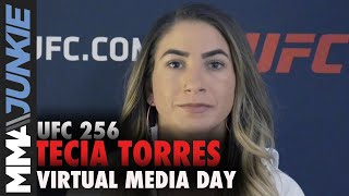 Tecia Torres 'teared up' when Angela Hill pulled out | UFC 256 full interview