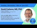 Dr. David Carbone joins ALKtALK 11/10/24