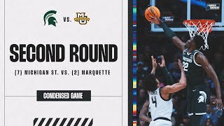 Michigan State vs. Marquette - Second Round NCAA tournament extended highlights