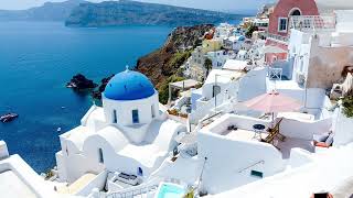 Santorini Serenade:  Soft Jazz, Instrumental Relaxing Music #2024 #jazz #calm #relaxing #santorini