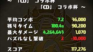 【パズドラ】ランキングダンジョン CDコラボ杯 117,276