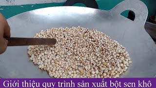 #1 Hướng dẫn làm bột hạt sen khô nguyên chất ở nhà