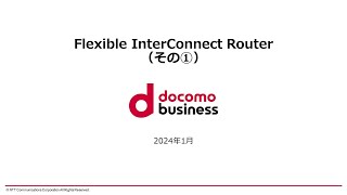 Flexible InterConnect Router (その①)