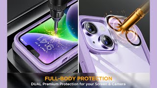 Miracase Glass Series Designed for iPhone 14 Plus Case 6.7 inch, 2022 Upgrade Full-Body phone cases