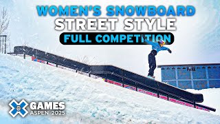 Women’s Snowboard Street Style: FULL COMPETITION | X Games Aspen 2025