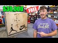 Unboxing A FREE $30,000 Sneaker Mystery Box...