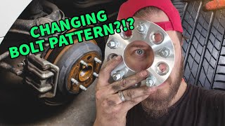 I changed the bolt pattern with hub adapters?
