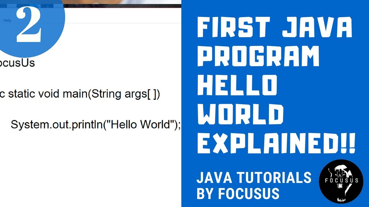 First Java Program Explained ! || Hello World In Java || Java Tutorials ...