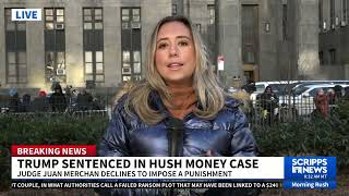 Donald Trump gets 'unconditional discharge' sentence in hush money trial with no punishment