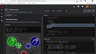 Rock Paper Scissors Kata | Codewars | 8 kyu | JavaScript | Easy Code | JS