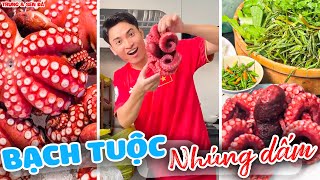 Nhật Linh Tặng Bạch Tuộc Khổng Lồ, Nhúng Dấm Siêu Ngon - Trung và Sen Đá