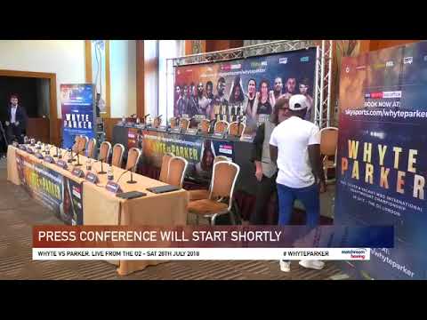 Parker vs Whyte 2018 Press conference . Nick Webb vs Dave Allen undercard British Title eliminator Parker vs Whyte 2018 Press conference . Nick Webb vs Dave Allen undercard British Title eliminator