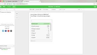 Mathcha.io - Math Editor - How to input a formula on Mathcha