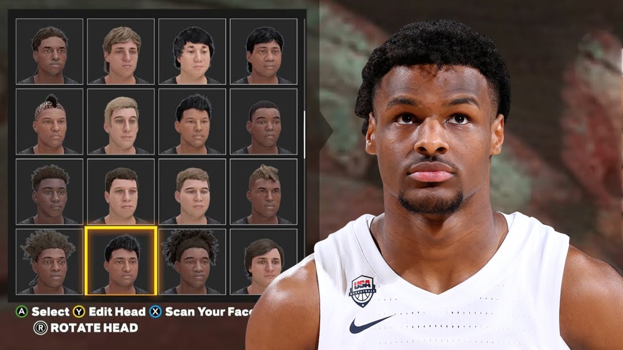 NBA 2K24 BRONNY JAMES FACE CREATION! BEST FACE CREATION 2K24! - YouTube